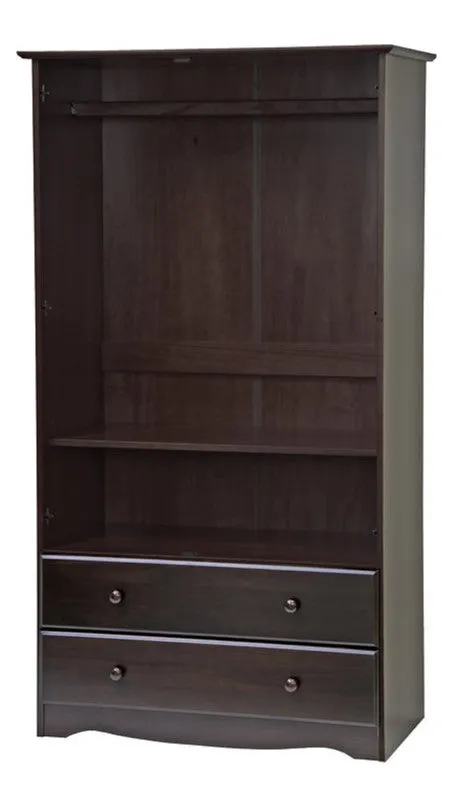 100% Solid Wood Smart Wardrobe Armoire