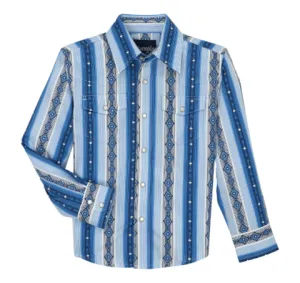 112359432 - Boys Checotah Long Sleeve Shirt - Blue