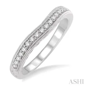 1/5 Ctw Diamond Wedding Band in 14K White Gold