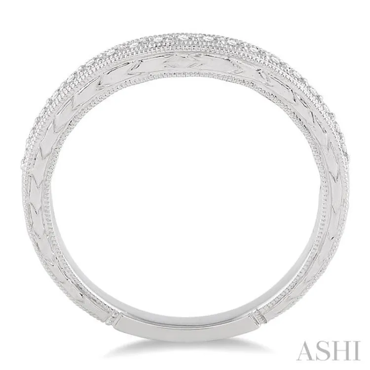 1/5 Ctw Diamond Wedding Band in 14K White Gold