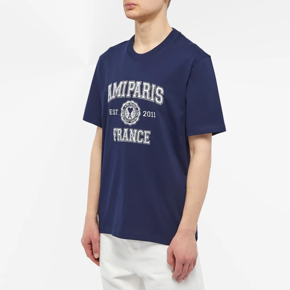 AMI Paris Varsity Logo T-Shirt