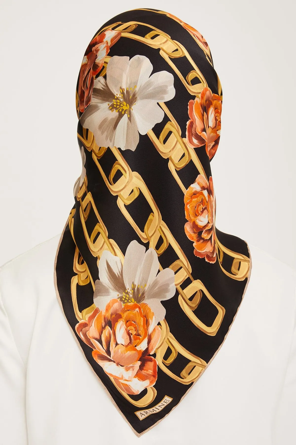 Armine Capella Floral Silk Scarf #2