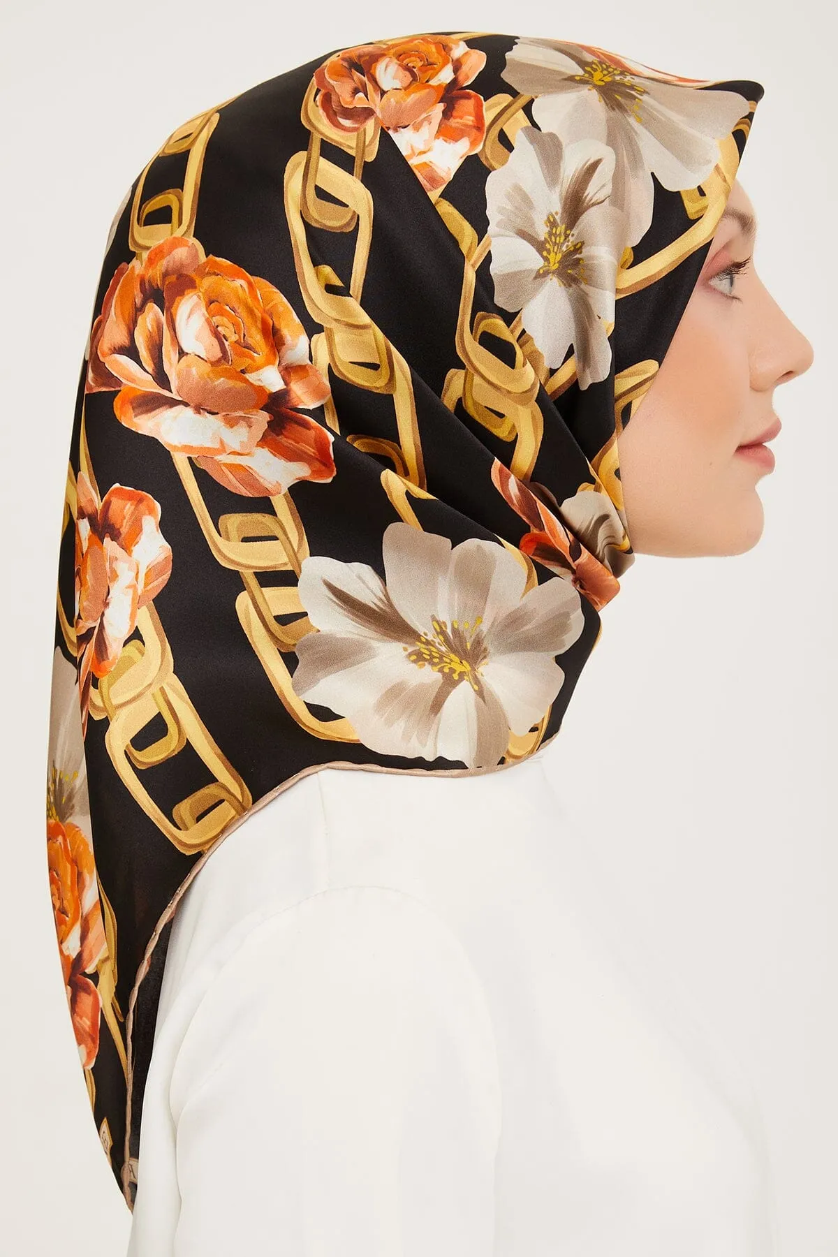 Armine Capella Floral Silk Scarf #2