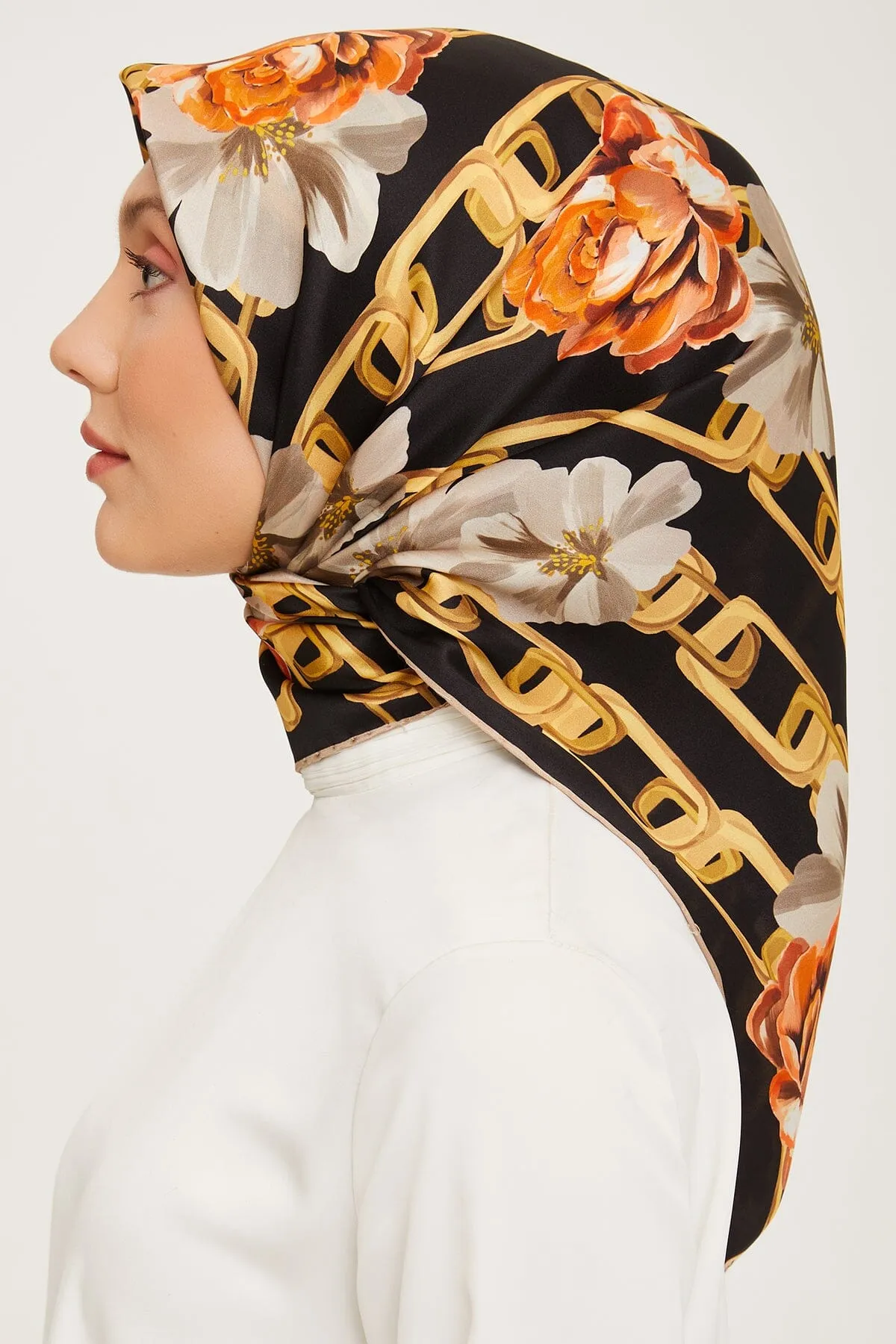 Armine Capella Floral Silk Scarf #2