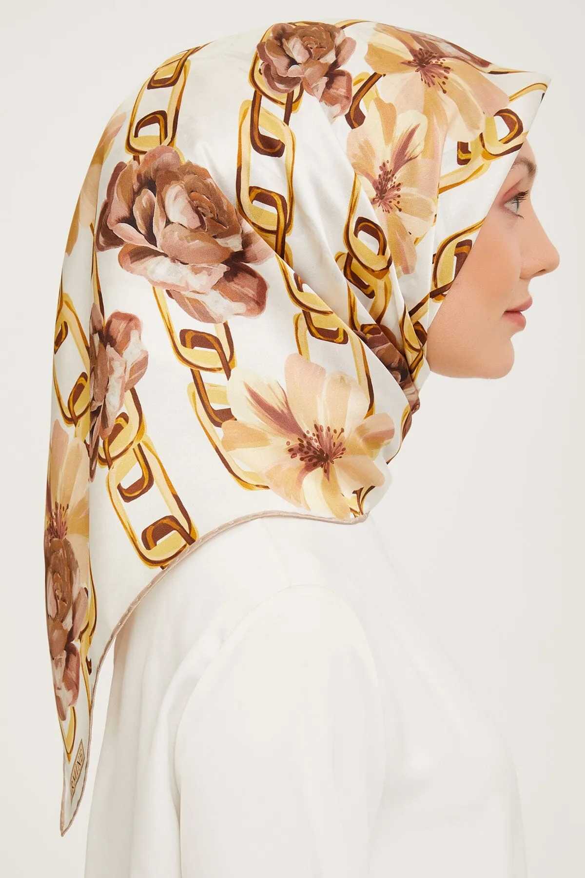 Armine Capella Floral Silk Scarf #37