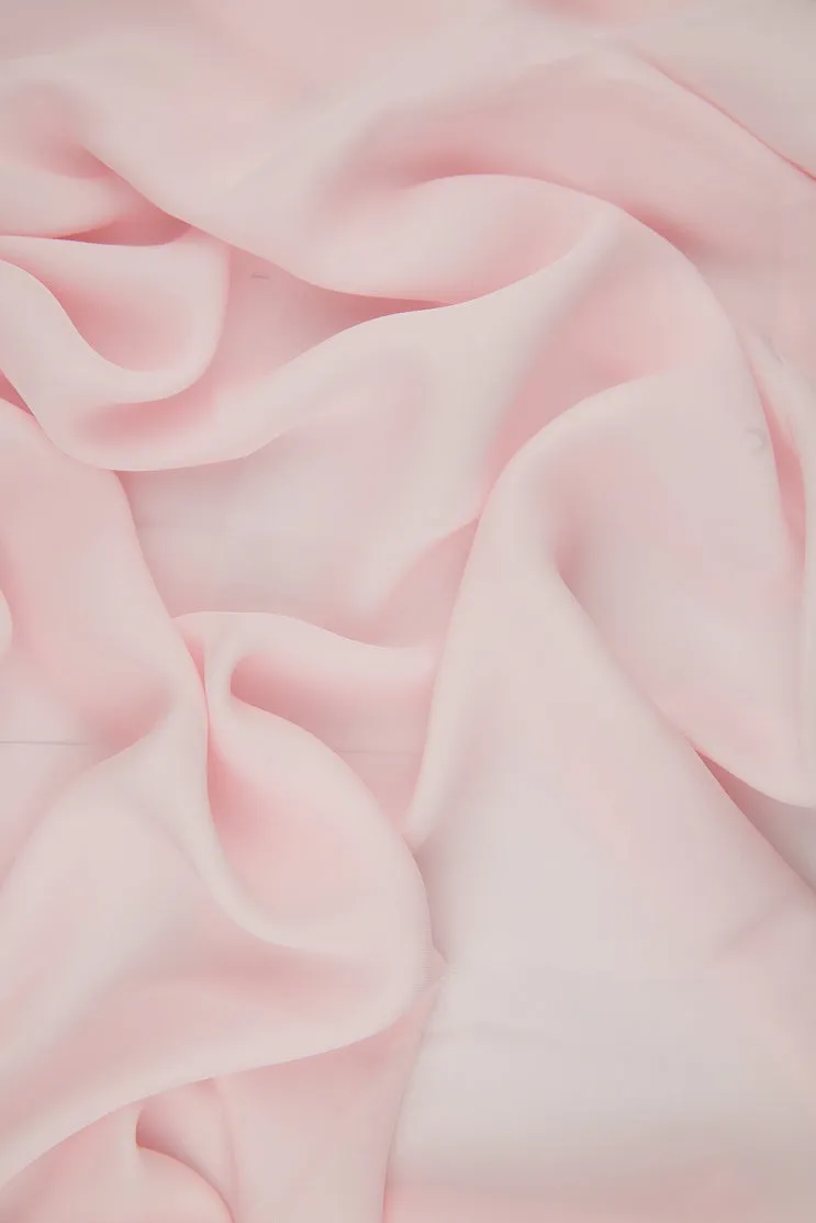 Baby Pink Silk Double Georgette Fabric