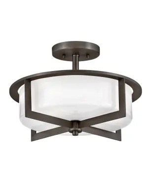 Baxley LED Semi-Flush Mount in Black Oxide