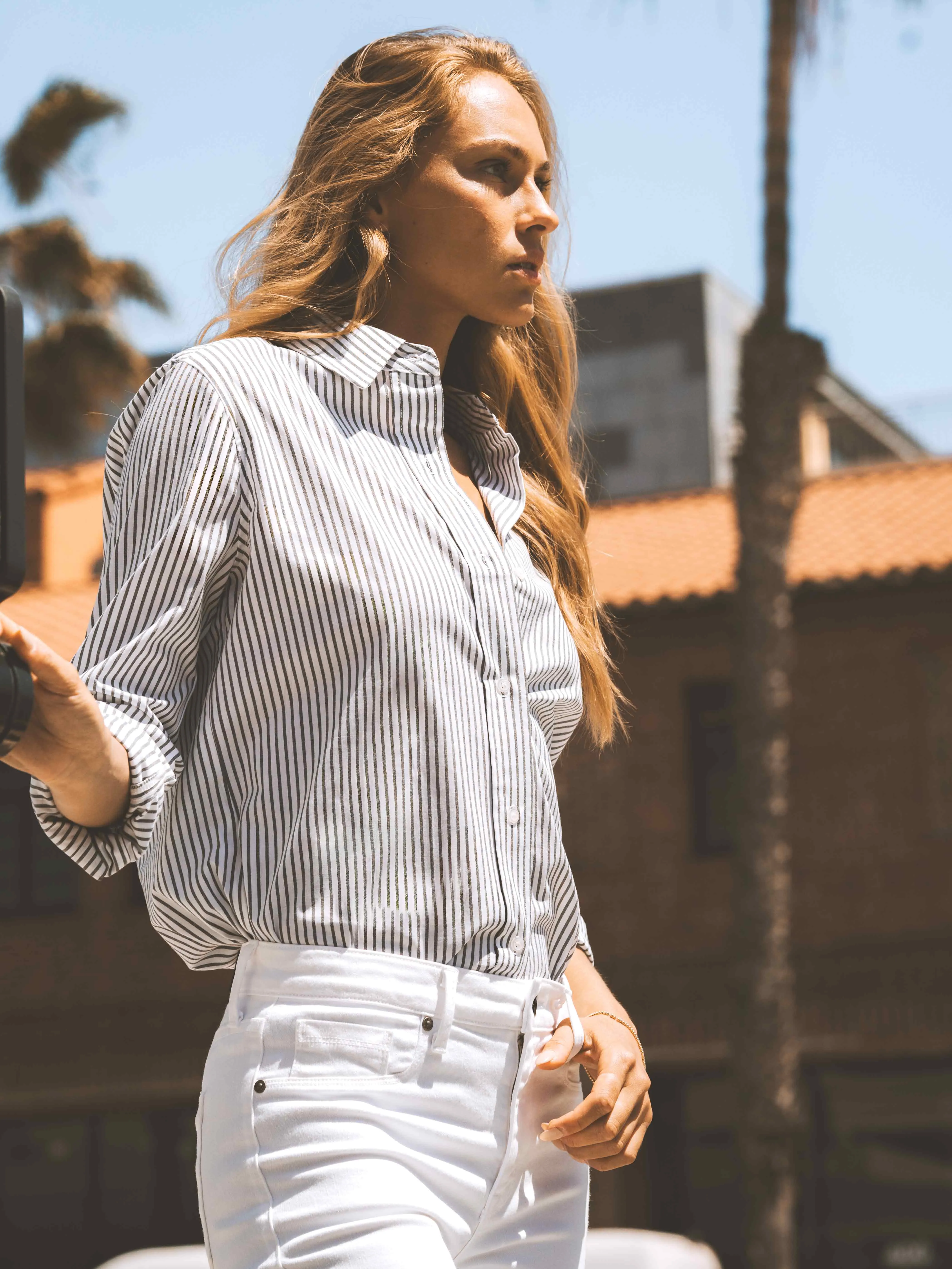 Billy Classic Button Down In Black & White