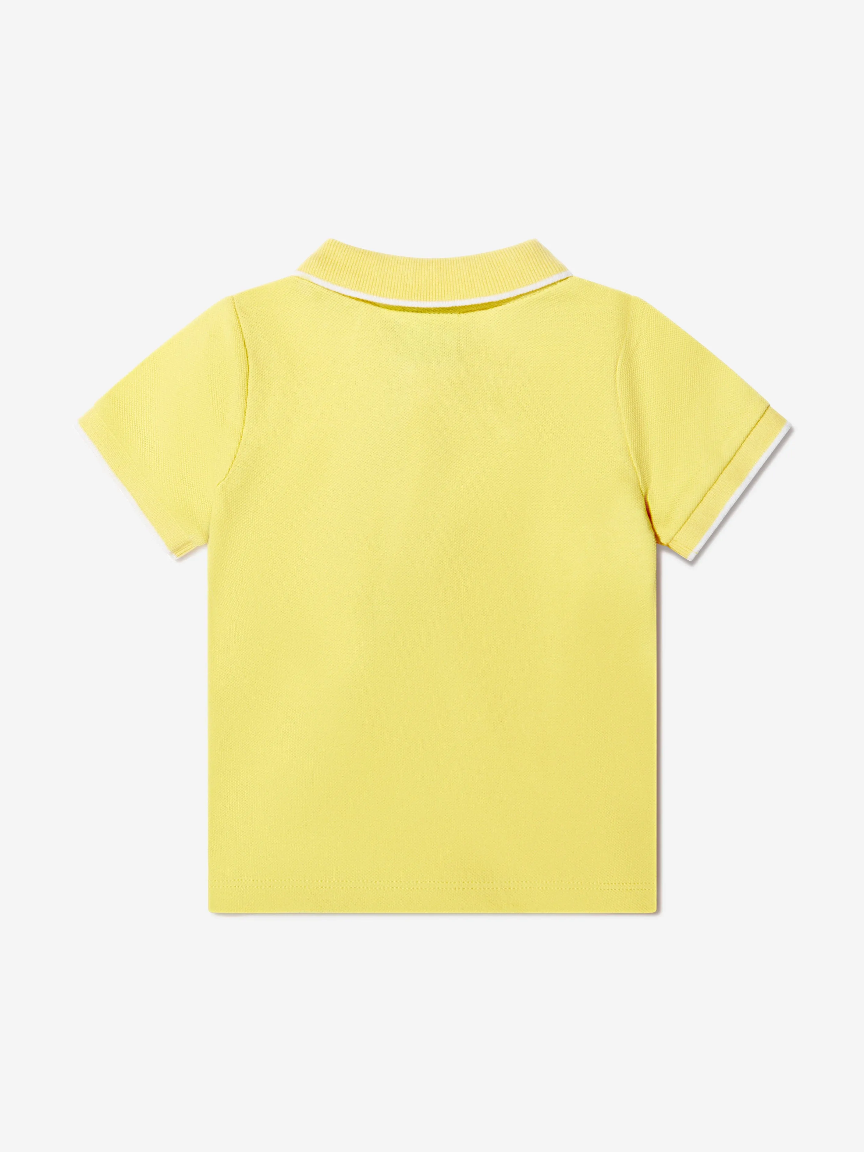 BOSS Baby Boys Pique Polo Shirt In Yellow