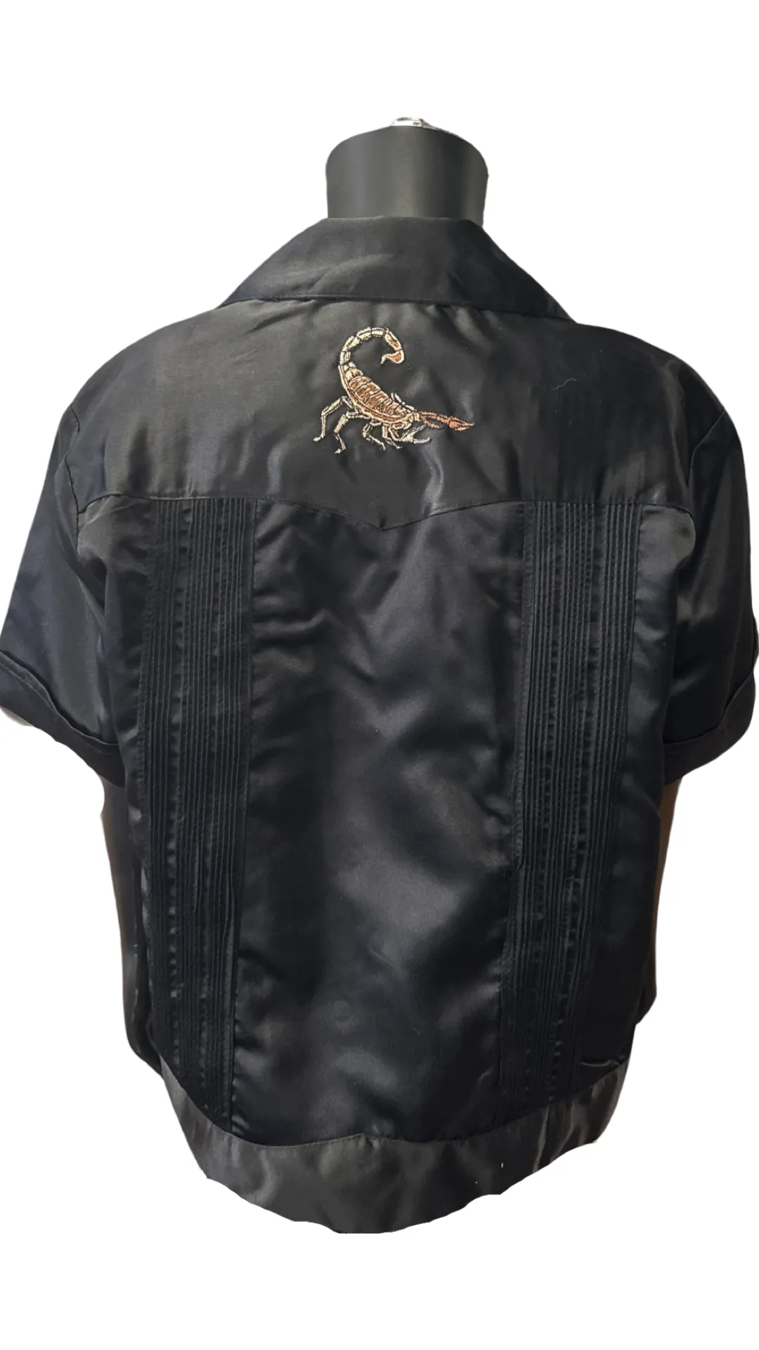 Boys Scorpion Guayabera Black