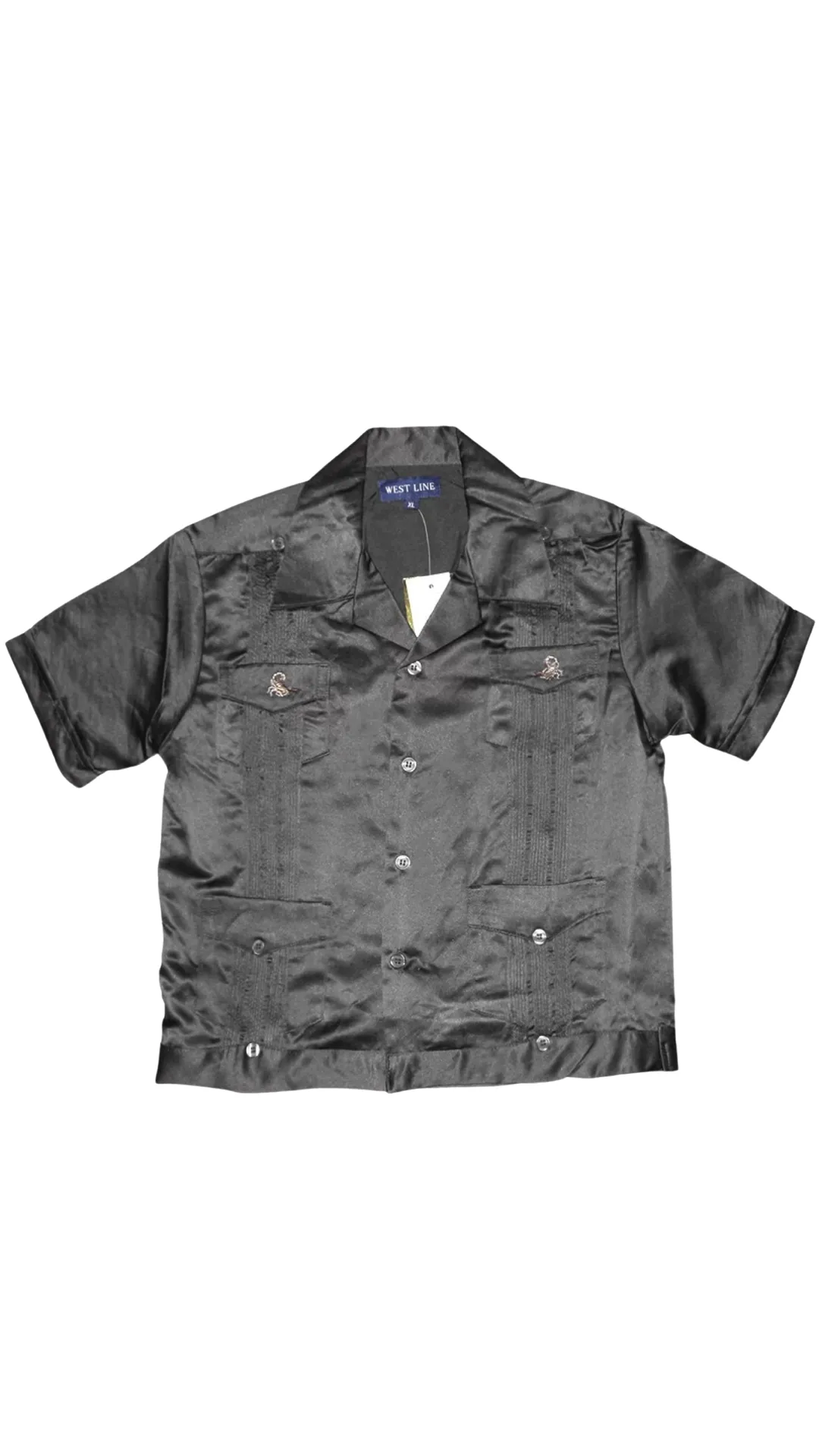 Boys Scorpion Guayabera Black