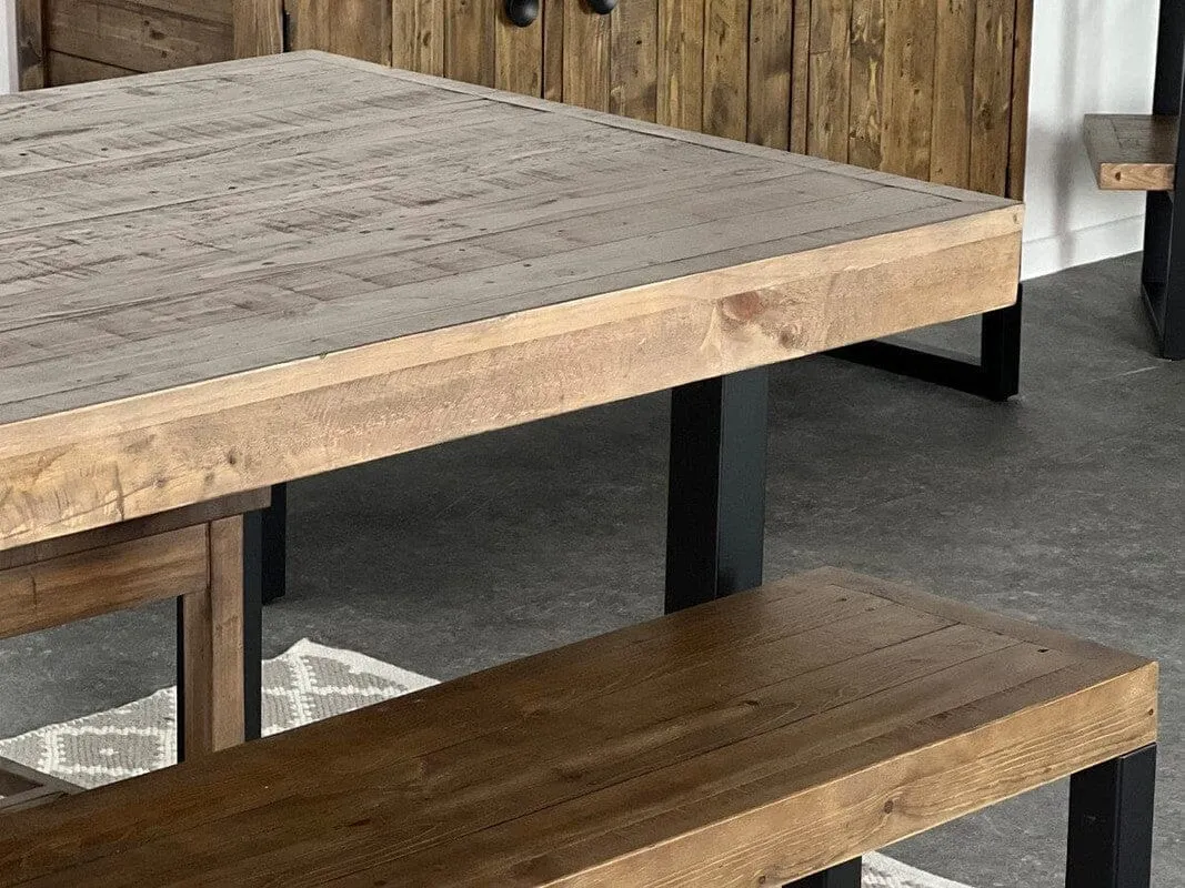 Brooklyn 135CM Fixed Top Dining Table