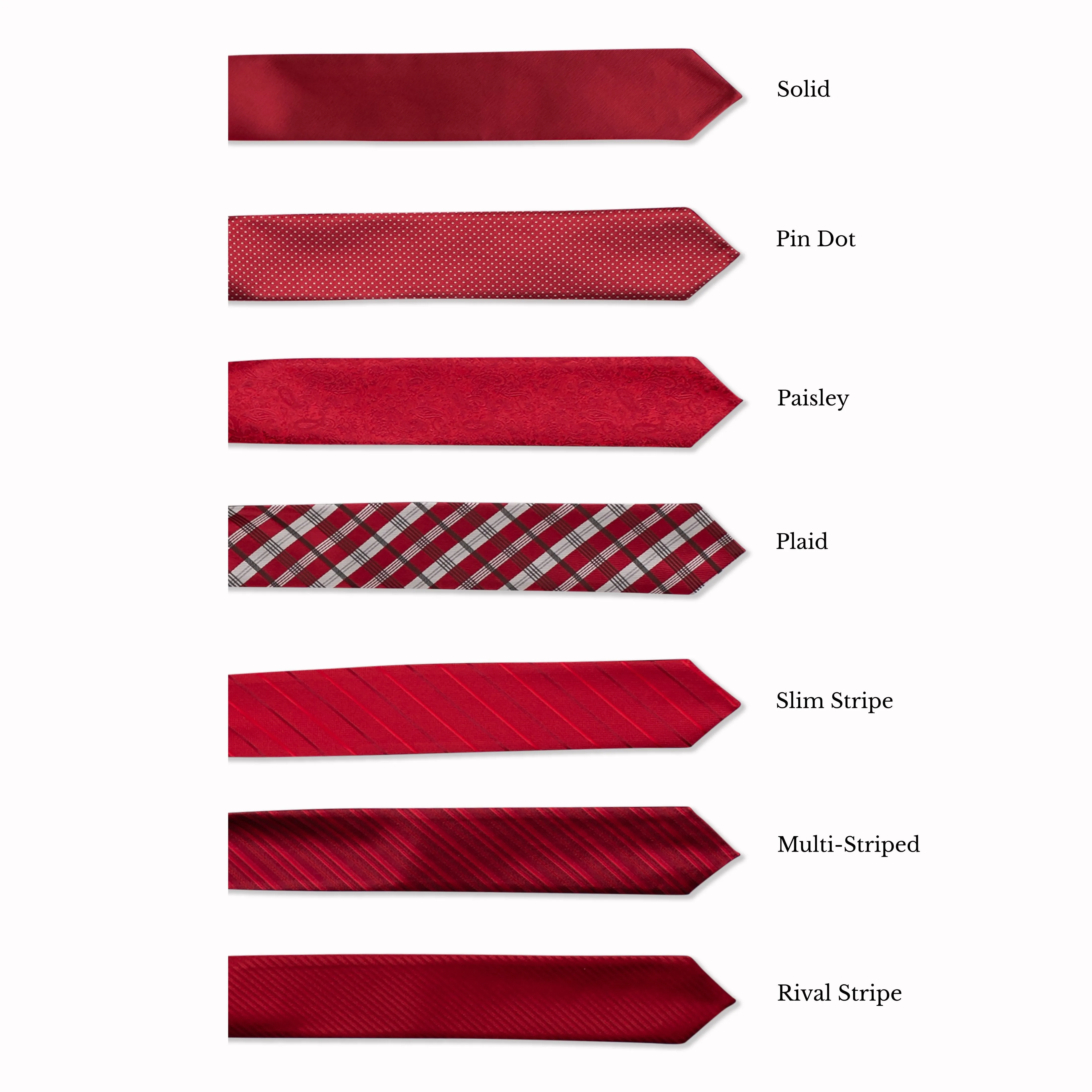 Classic Long Tie - Claret