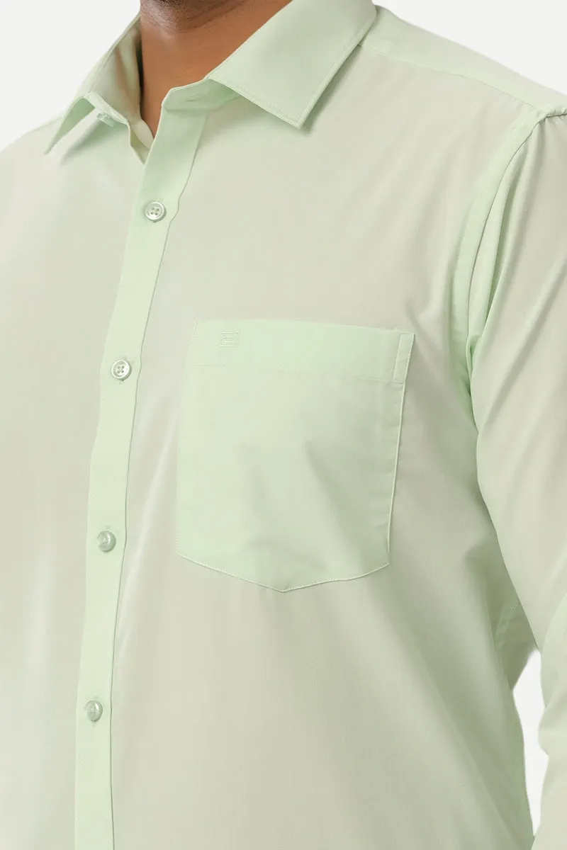 Denmark - Light Green Formal Shirts for Men | Ariser