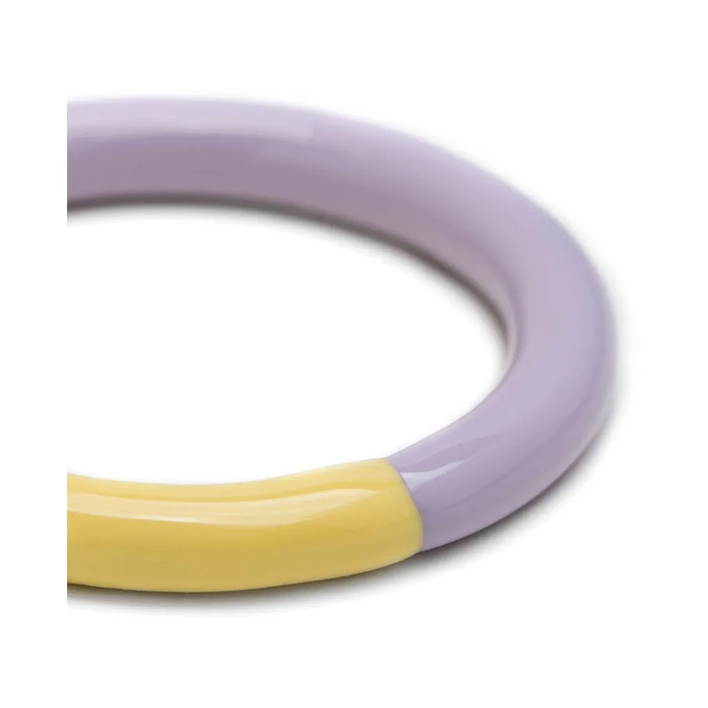 Double Color Ring - Bright Yellow - Lavender