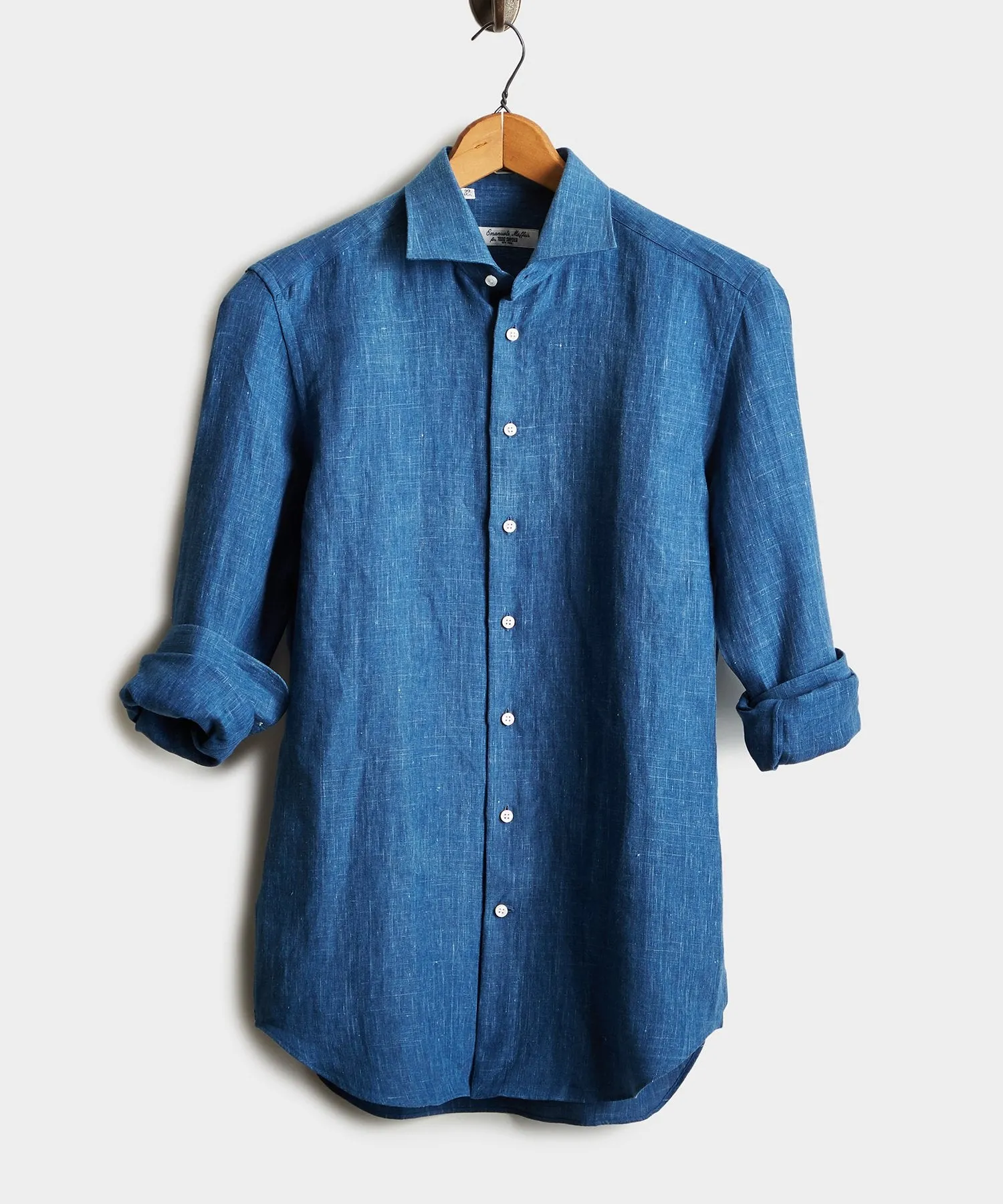 Emanuele Maffeis   Todd Snyder Denim Dress Shirt in Dark Indigo