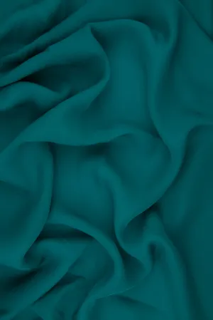 Emerald Silk Double Georgette Fabric