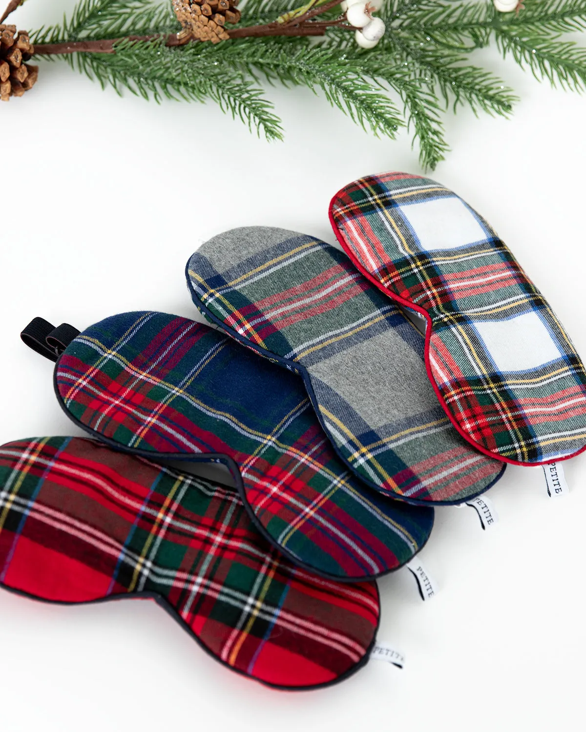 Flannel Tartan Eye Masks