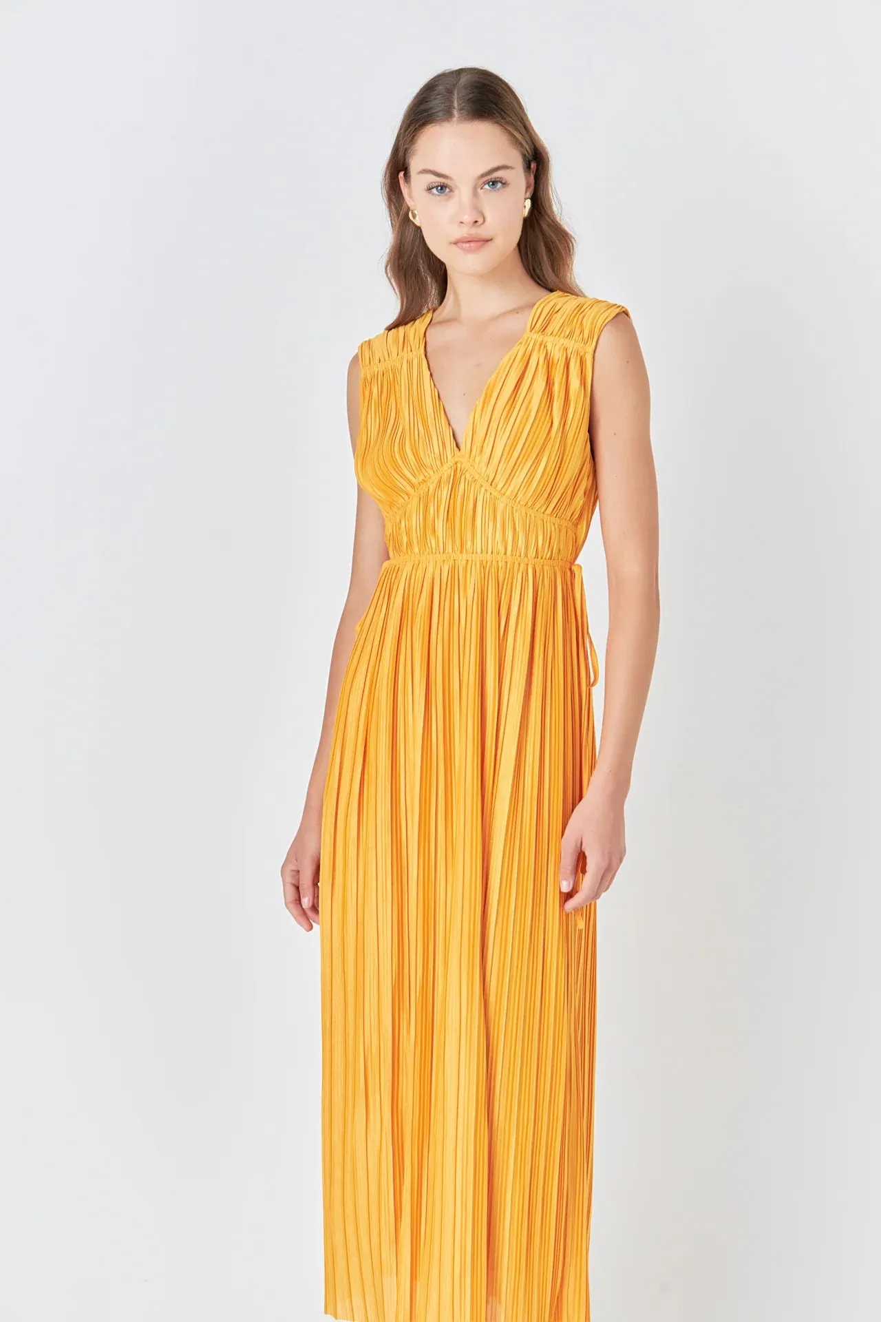 Gold Fusion Midi Dress - FINAL SALE