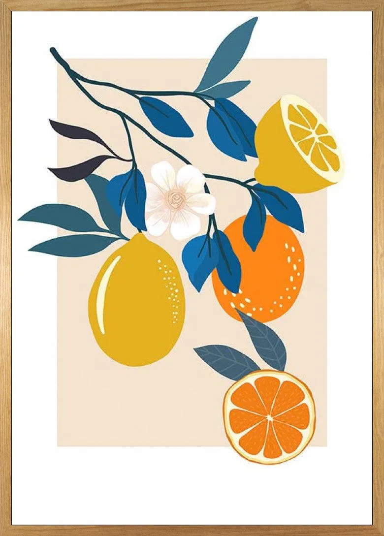 Illustration Finest Fruits Art Poster