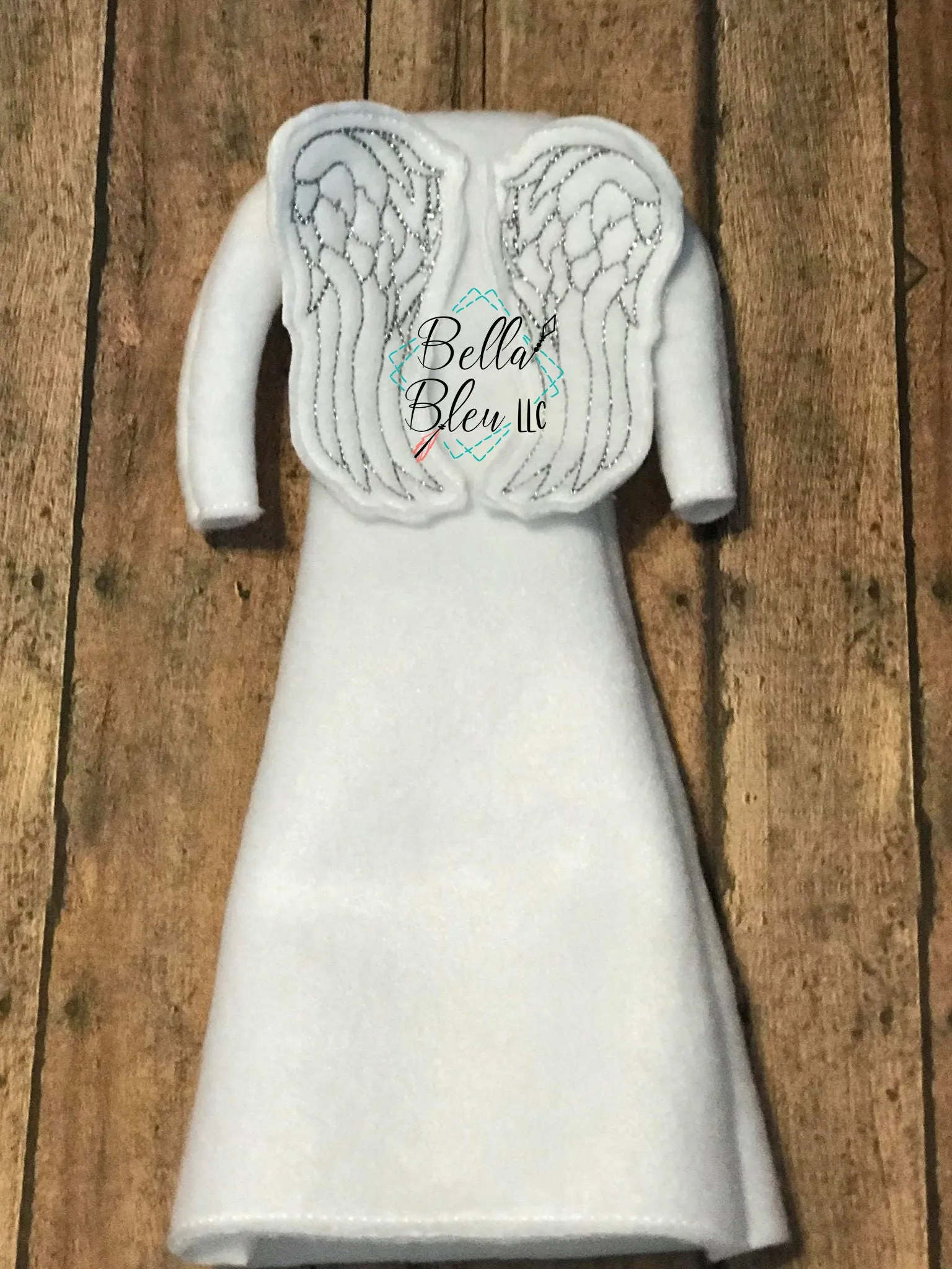 ITH Elf Angel with Wings Costume Dress machine embroidery design