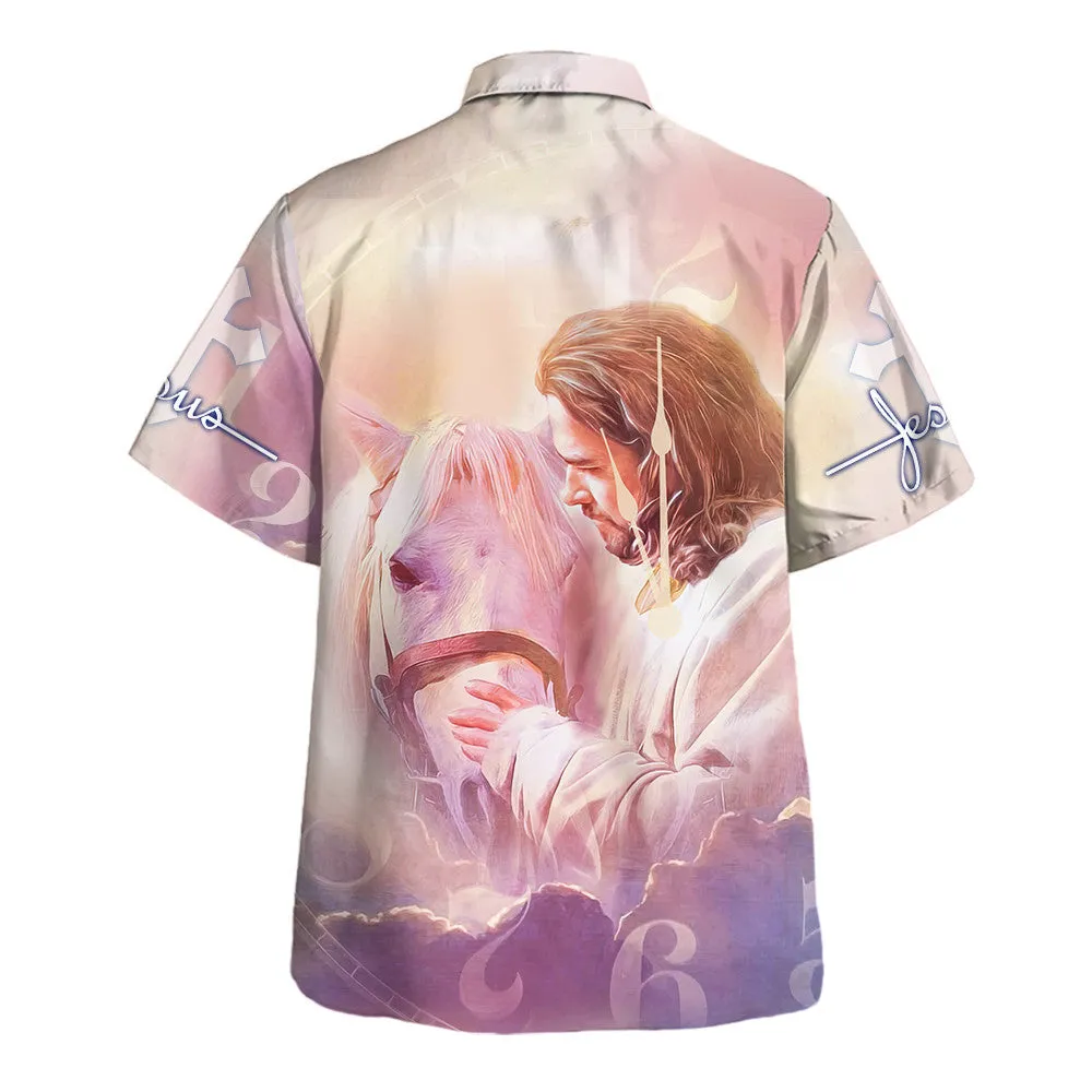 Jesus And Horses Hawaiian Shirts For Men And Women - Christian Hawaiian Shirt - Hawaiian Summer Shirts