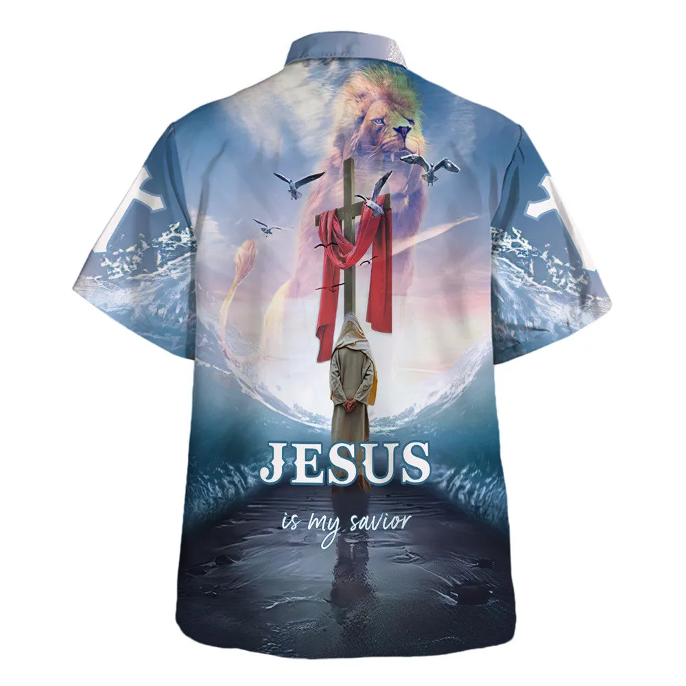 Jesus Walking On The Water Hawaiian Shirt - Jesus Is My Savior Hawaiian Shirts For Men & Women - Christian Hawaiian Shirt - Hawaiian Summer Shirts