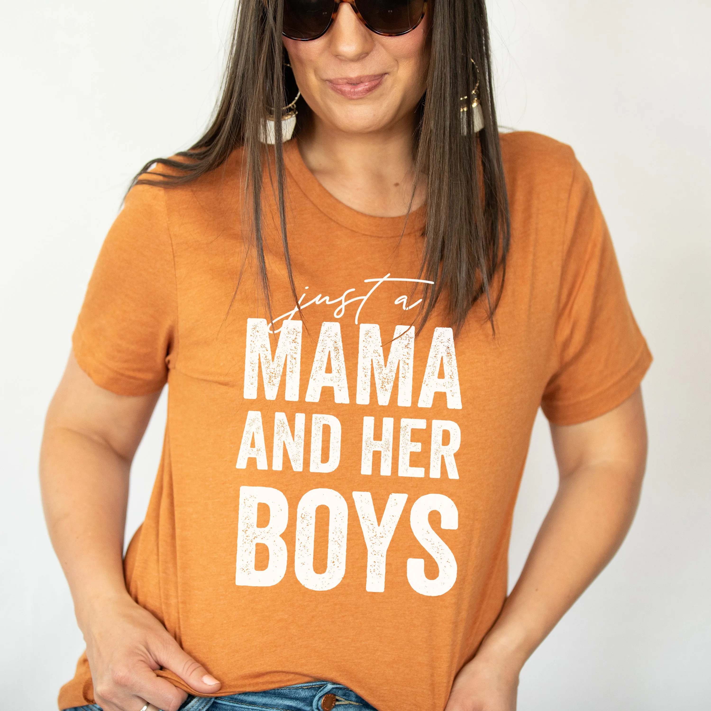 Just a Mama and Her Boys (Plural) - Original Design - Unisex Tee