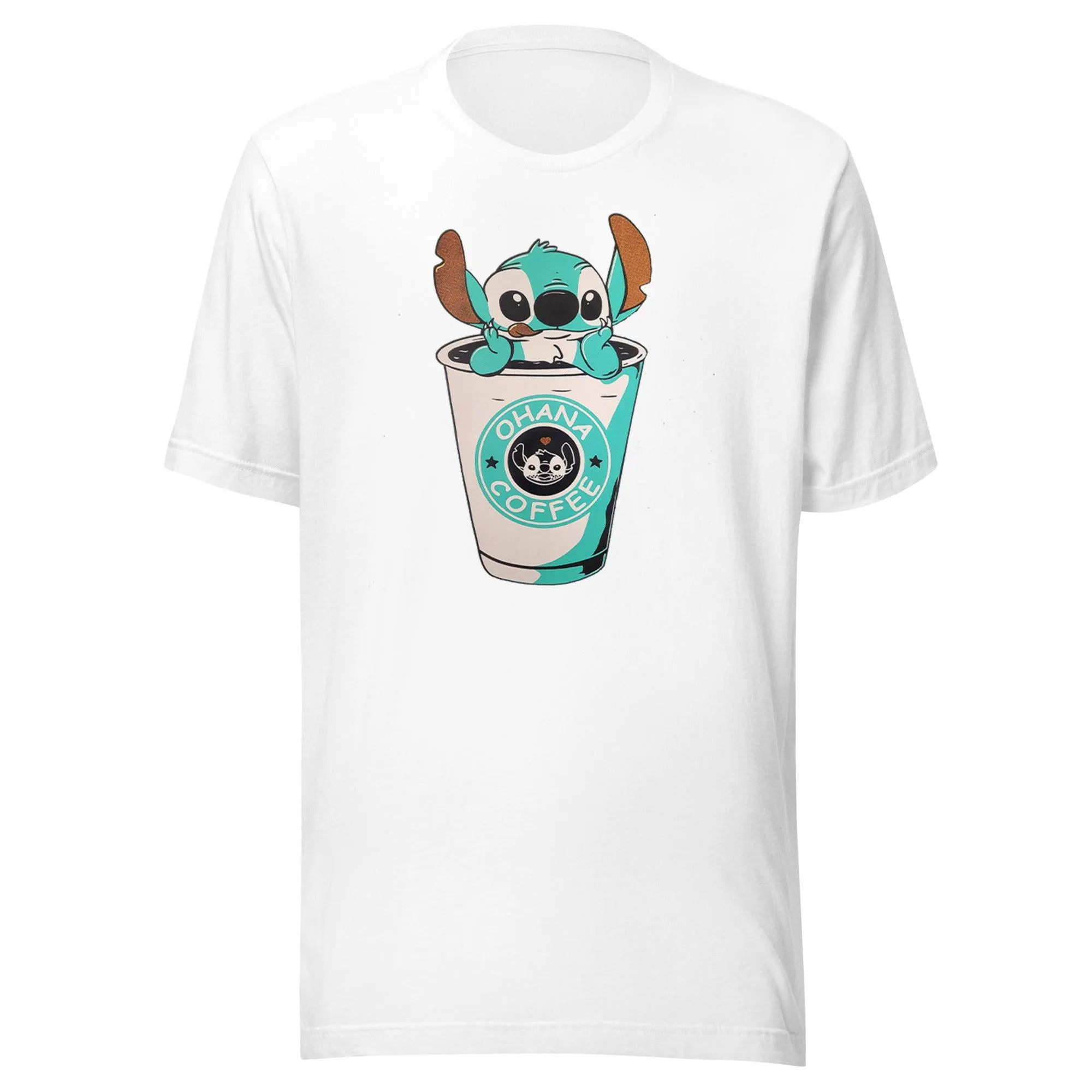 Koala in A Coffee Cup T-shirt Short Sleeve Ultra Soft Crewneck Top