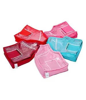 Kuber Industries 5 Piece Non Woven Blouse Cover Set (KI001362)