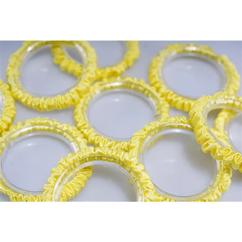 Lemon silk scrunchies mini