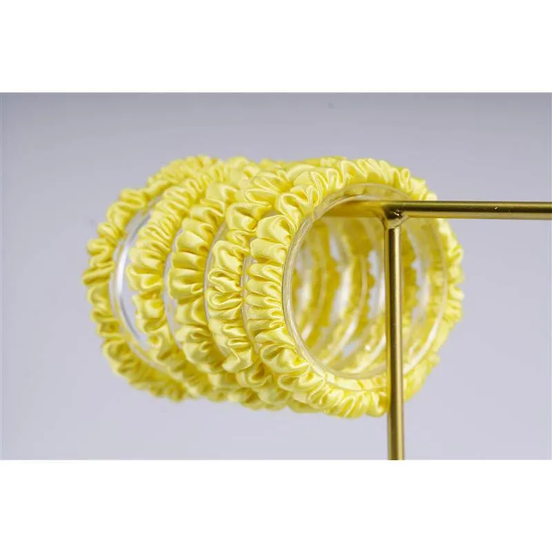 Lemon silk scrunchies mini