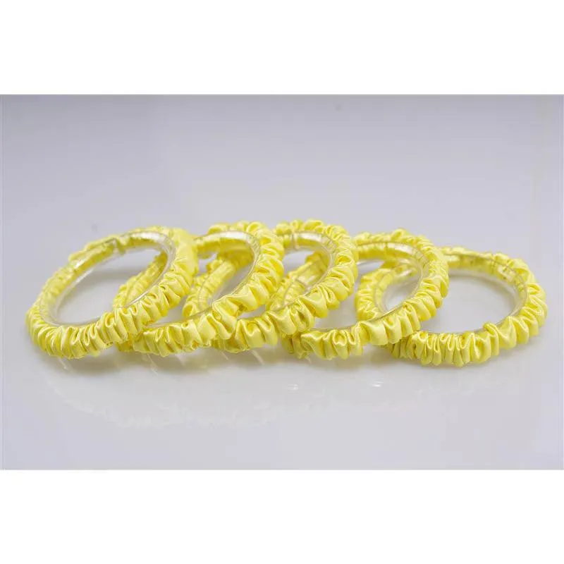 Lemon silk scrunchies mini