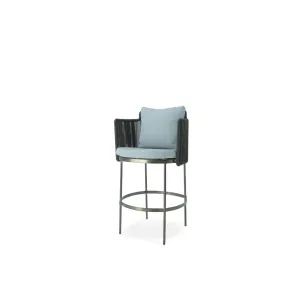 Light Gray Outdoor Bar Chair