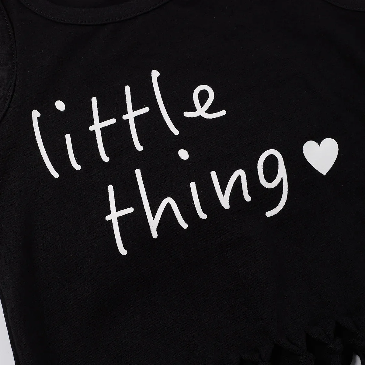 Little Thing- Mommy   Me Girl's fringe tank top