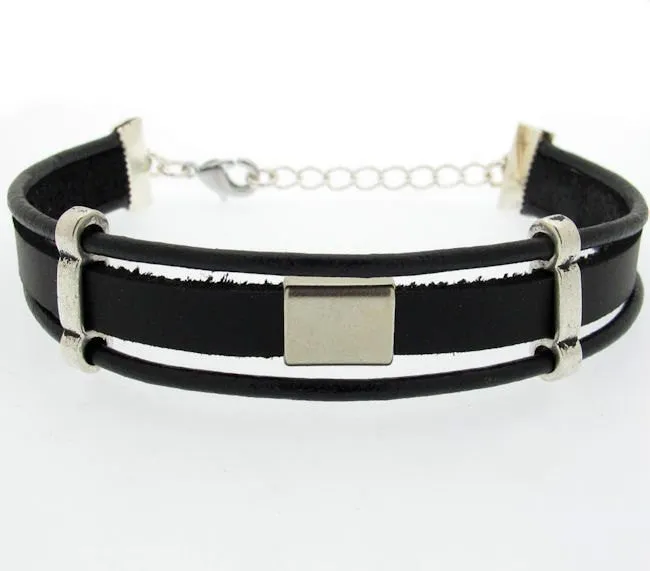 Mens Leather Cuff Bracelet