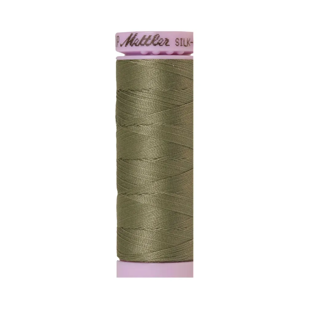 Mettler Silk-Finish 50wt Solid Cotton Thread 164yd/150M Sage 0381