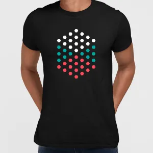 Modern Geometric Elements - Line Dots & Shapes Printed t-shirts Unisex Sample 03