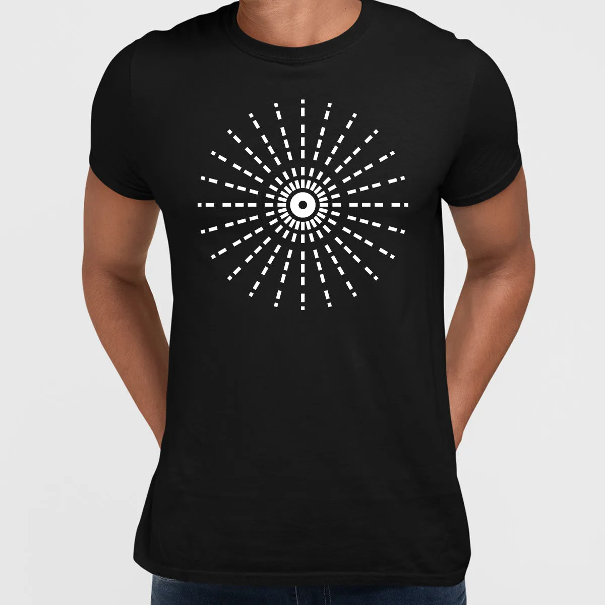 Modern Geometric Elements - Line Dots & Shapes Printed t-shirts Unisex Sample 19