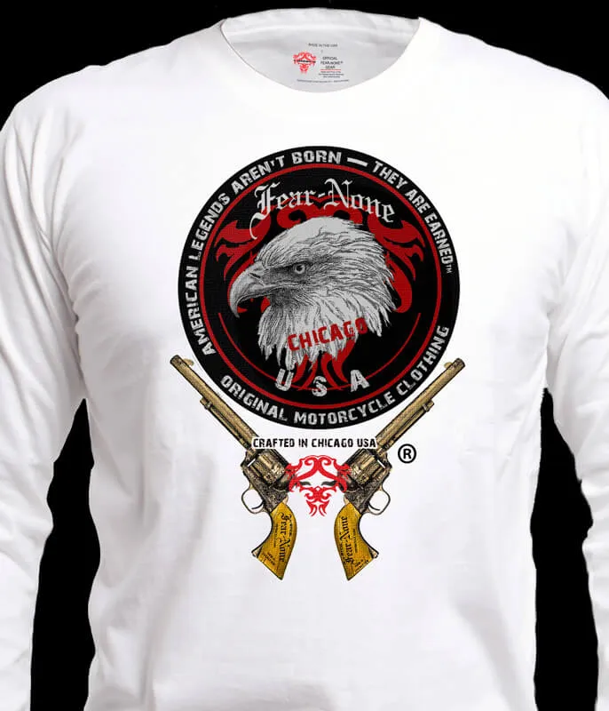 Old School Men's Eagle Head & Guns Rider