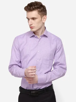 Purple Dobby Regular Fit Formal Shirt | JadeBlue