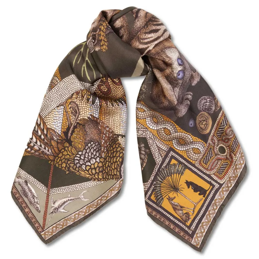 Sabina Savage Fortuna's Box Silk Twill Scarf