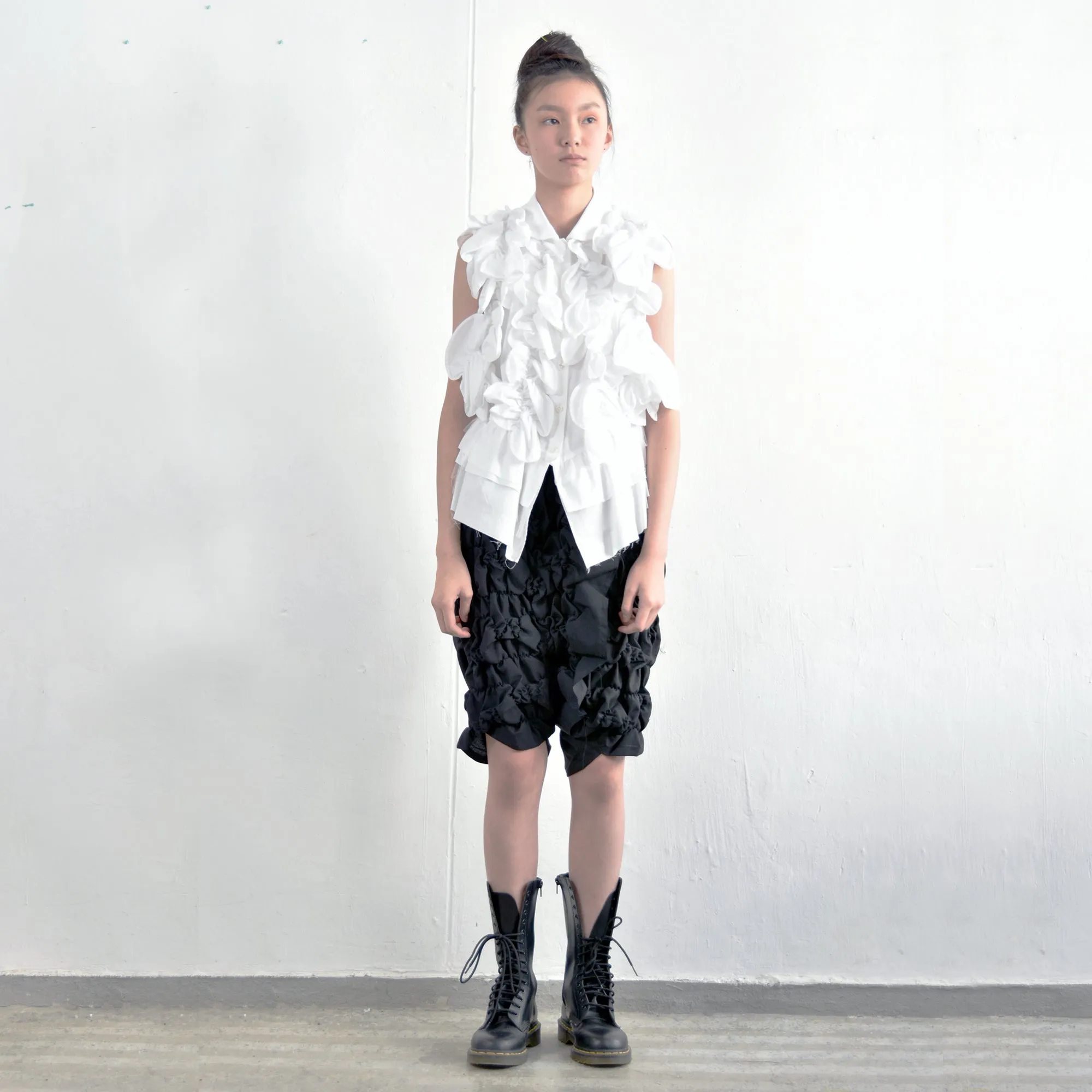 Shirt - Gathered Circle Ruffle