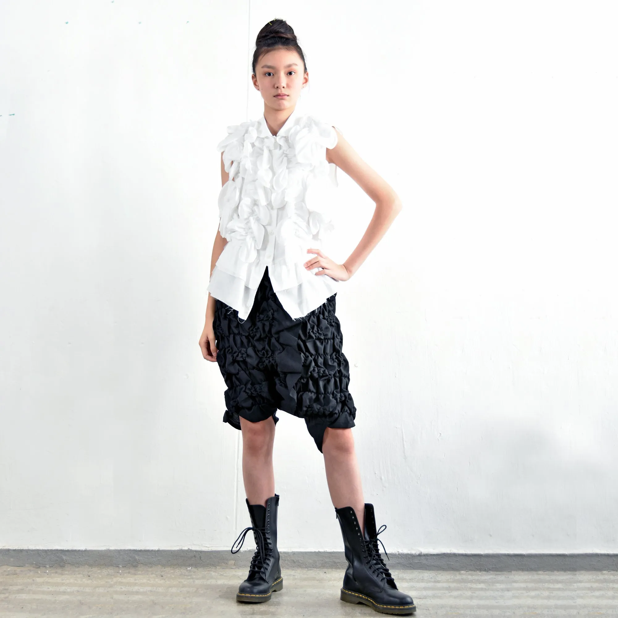 Shirt - Gathered Circle Ruffle