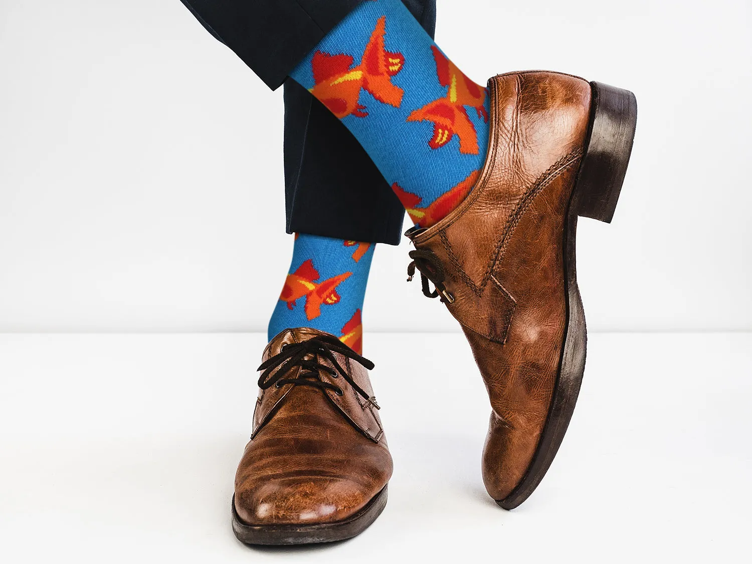 Sick Socks - Goldfish - Animal Pets Socks for Men and Women