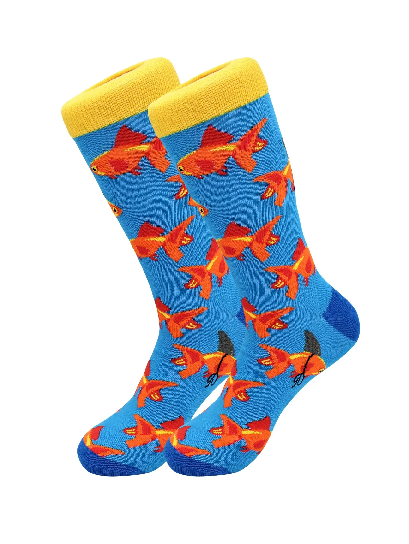 Sick Socks - Goldfish - Animal Pets Socks for Men and Women