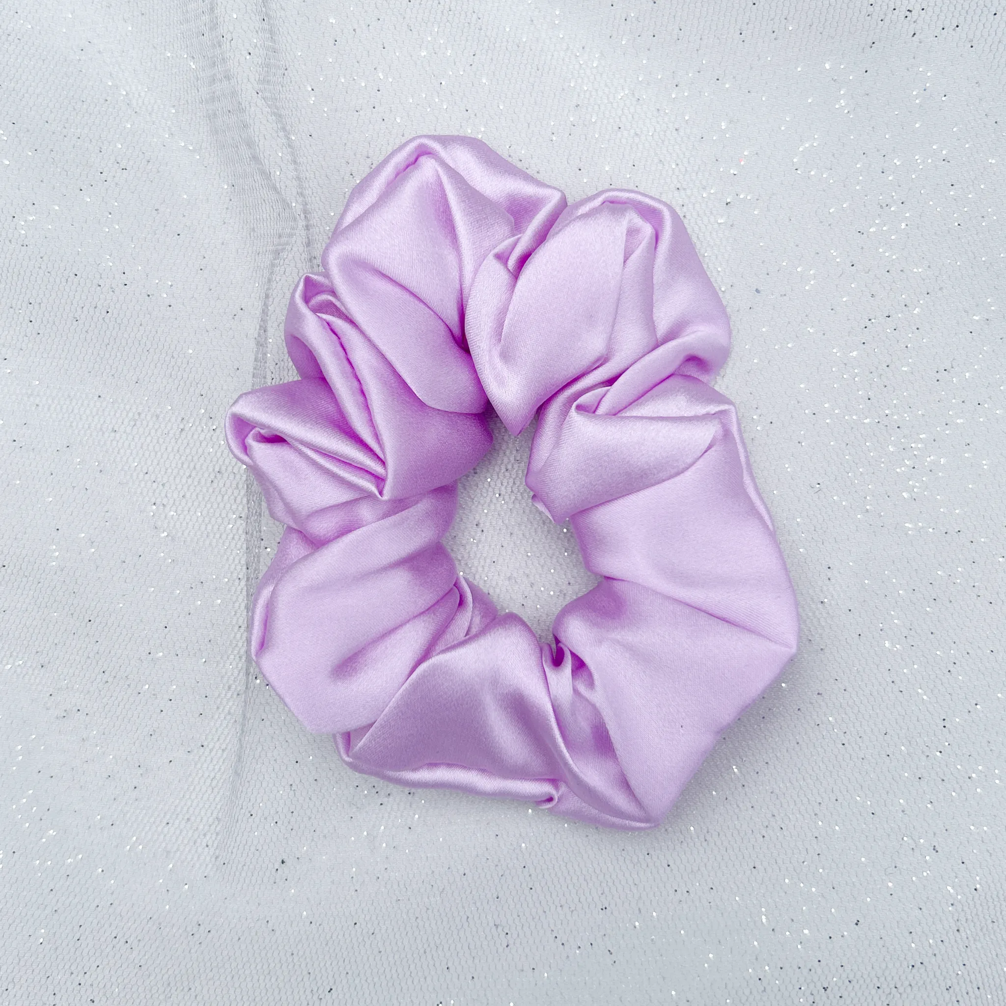 Silk Scrunchie in Lilac Mulberry Silk