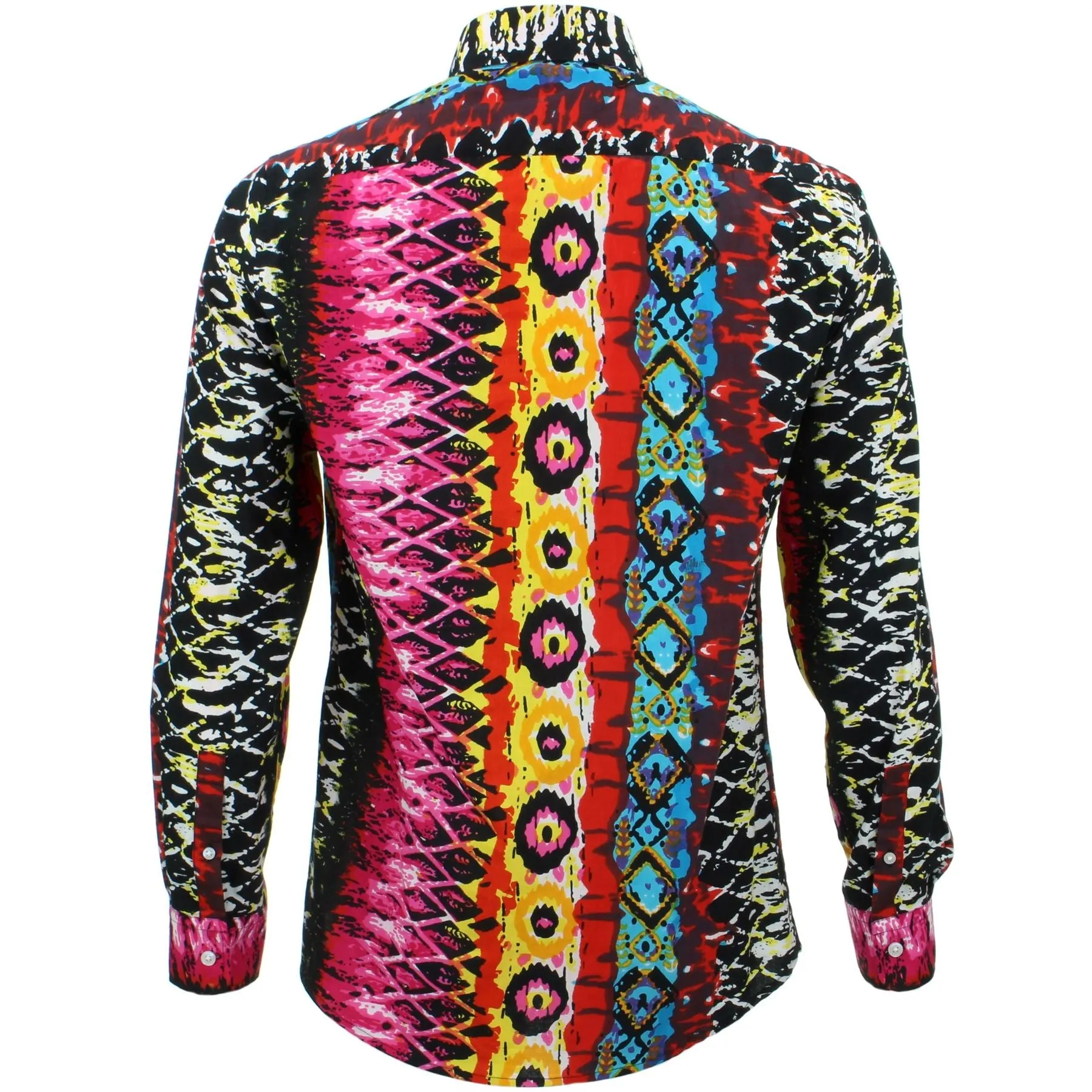 Slim Fit Long Sleeve Shirt - Psychedelic Snakeskin