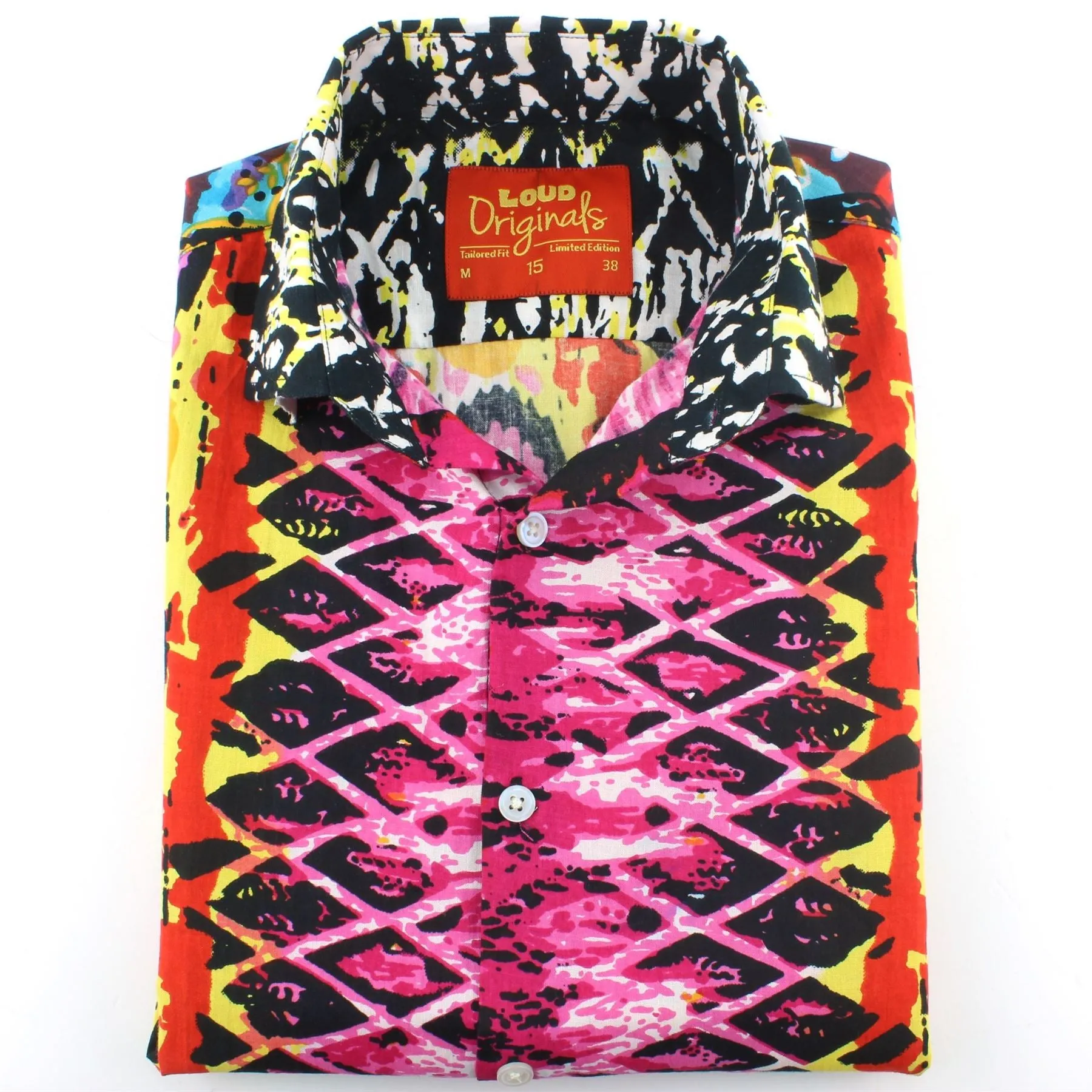 Slim Fit Long Sleeve Shirt - Psychedelic Snakeskin