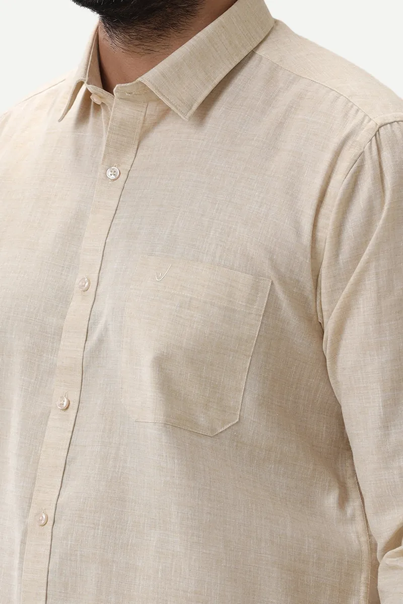 Thaksha - Light Sandal  Formal Shirts for Men | Uathayam